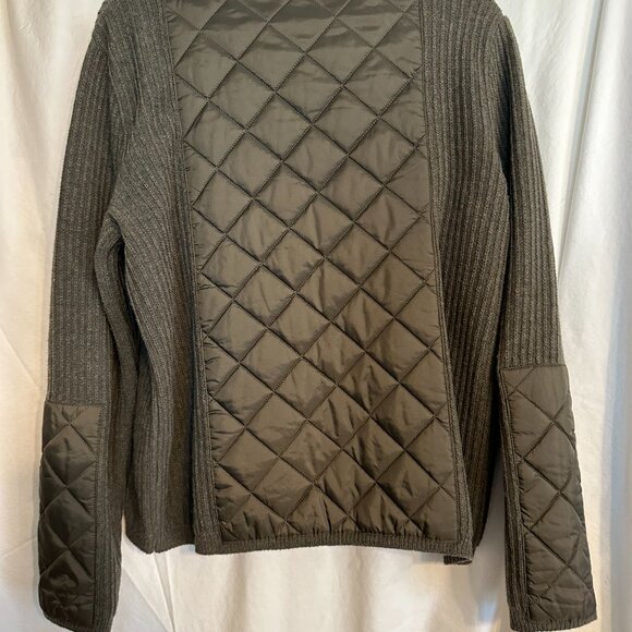 Barbour Sporting Zip Knit Jacket Wool Women's 18UK 14US Quilted English Country - Picture 6 of 6